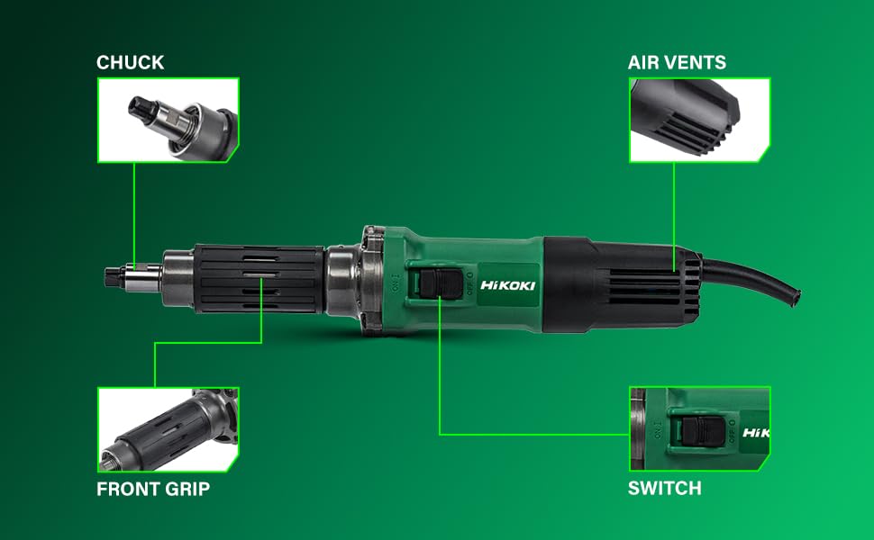 HIKOKI GP5SAS9Z Corded Die Grinder 550W | 29000Rpm | 1.81Kg